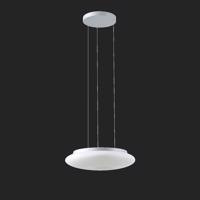 OSMONT 67930 SATURN LE2 závěsné skleněné svítidlo stříbrná / bílá IP20 4000 K 31W LED DALI