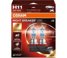 Osram SADA 2x Autožárovka NIGHT BREAKER H11 PGJ19-2/55W/12V - Osram