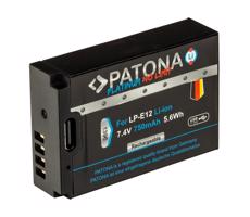 PATONA PATONA - Aku Canon LP-E12 750mAh Li-Ion Platinum USB-C nabíjení