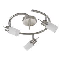 PAUL NEUHAUS LED stropní svítidlo, kruhové, ocel, sklo, 3-ramenné 3000K LD 11933-55