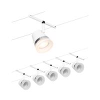 PAULMANN Lankový systém Cone základní sada GU5,3 max. 5x10W 230/12V bílá mat/chrom 94461