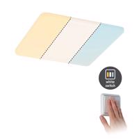 PAULMANN LED vestavné svítidlo Veluna WhiteSwitch 185mm x 185mm IP44 stropní montáž 14W včetně sv. zdroje 953.79 95379 Čirá