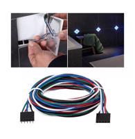 PAULMANN LumiTiles kabel Square RGBW 1,9m 12V černá umělá hmota 78422
