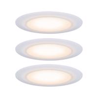 PAULMANN Premium vestavná svítidla sada LED Suon WarmDim 2000-2700K 3x6,5W 230 V saténové 999.42 P 99942 99942