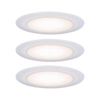 PAULMANN Premium vestavná svítidla sada Suon LED stmívatelné 2700K 3x6,5W 230 V saténové 999.40 P 99940 99940