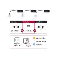 PAULMANN Vestavné svítidlo Choose LED-Modul Coin WhiteSwitch 3x6,5W 2.700 924.78 92478
