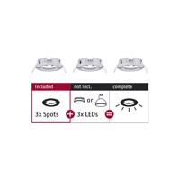 PAULMANN Vestavné svítidlo Choose sada 3ks spot nevýklopné max. 3x 10W chrom 230V 924.82 92482