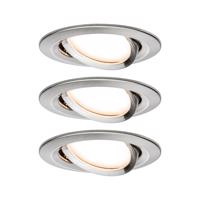 Paulmann vestavné svítidlo LED Coin Slim IP23 kruhové 6,8W kov 3ks sada stmívatelné a nastavitelné 938.78 P 93878 93878