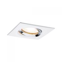 PAULMANN Vestavné svítidlo LED Nova hranaté 1x7W GU10 bílá mat chrom nastavitelné 929.04 P 92904 92904