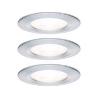 PAULMANN Vestavné svítidlo LED Nova kruhové 3x6,5W GU10 hliník broušený nevýklopné 3-krokové-stmívatelné 934.80 P 93480 93480