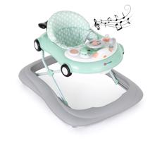 Petite&Mars PETITE&MARS - Dětské chodítko s melodií CABRIO mint