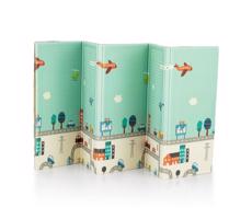 Petite&Mars PETITE&MARS - Skládací podložka na hraní CAMPY ELEPHANT&CITY