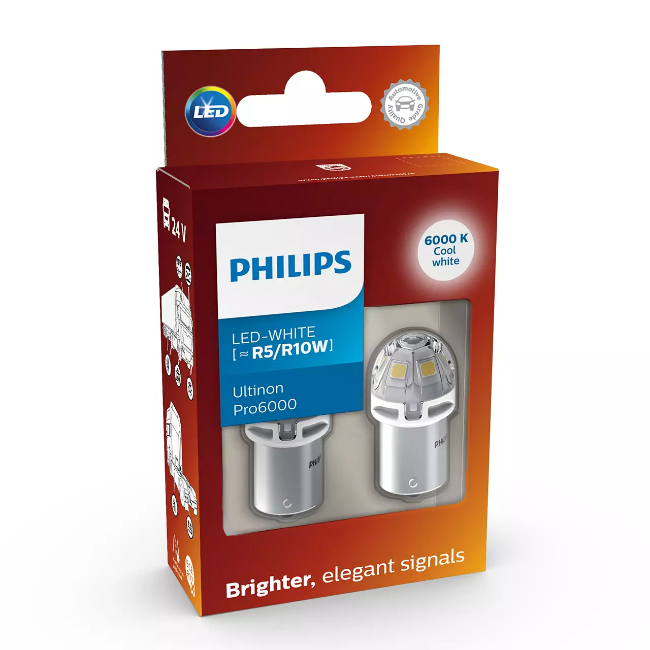 Philips LED R5W/R10W 24V 1W Ultinon Pro6000 SI 6000K 2ks 24805CU60X2