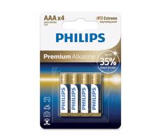 Philips Philips LR03M4B/10 - 4 ks Alkalická baterie AAA PREMIUM ALKALINE 1,5V 1320mAh