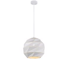 PND-2424-1L-WH - Lustr na lanku PALERMO 1xE27/40W/230V pr. 32 cm bílá