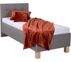 POHODA Čalouněná postel s matrací a úložným prostorem MARIA ONE 90x200 cm taupe