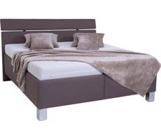 POHODA Čalouněná postel s úložným prostorem bez matrace ALIS 180x200 cm hnědá