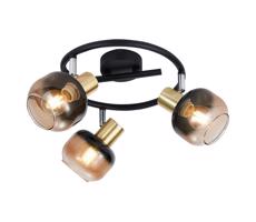 Prezent Prezent  - Bodové svítidlo PEGAS 3xE14/40W/230V černá/kouřová