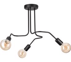 Přisazený lustr MATYLDA 3xE27/60W/230V černá