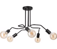 Přisazený lustr MATYLDA 5xE27/60W/230V černá