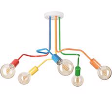 Přisazený lustr MATYLDA 5xE27/60W/230V pestrobarevná