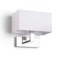 RENDL PLAZA nástěnná bílá chrom 230V E27 42W R11981