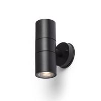 RENDL SORANO II nástěnná černá plast 230V LED GU10 2x8W IP44 R13634