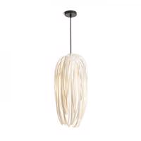 RENDL ZALA závěsná bílé PVC/černá 230V E27 15W R13315