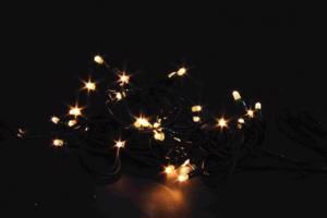 Řetěz EXT 100LED/10m/80xteplá bílá plus 20xFLASH studená bílá/čk