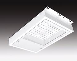 SEC Přisazené nouzové LED svítidlo pro vysoké stropy LED - C.POWERLUX2 230V AC/DC RAL9006, MidPower LED, 3900 lm, barva šedá, neadresovatelný CBS 15-B-102-00-02-SP