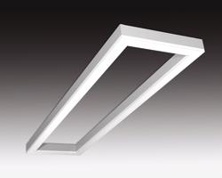 SEC Stropní nebo závěsné LED svítidlo s přímým osvětlením WEGA-FRAME2-DB-DIM-DALI, 32 W, eloxovaný AL, 607 x 330 x 50 mm, 3000 K, 4260 lm 322-B-103-01-00-SP