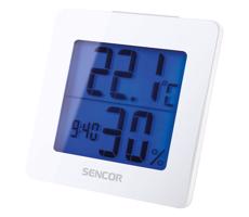 Sencor Sencor - Meteostanice s LCD displejem a budíkem 1xAA bílá