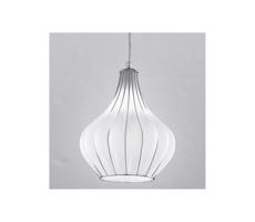 SIRU SIRU - Lustr na lanku AURIGA 1xE14/40W/230V pr. 26 cm chrom/bílá benátské sklo