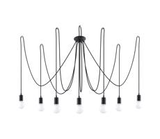 SL.0372 - Lustr na Lanku EDISON 7 7xE27/60W/230V pavouk černá