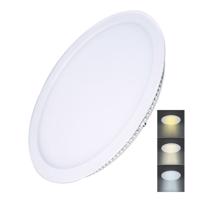 Solight LED mini panel CCT, podhledový, 24W, 1800lm, 3000K, 4000K, 6000K, kulatý WD144 Studená bílá