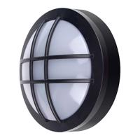 Solight LED venkovní osvětlení kulaté s mřížkou, 20W, 1500lm, 4000K, IP65, 23cm, černá WO754