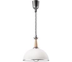 Stahovací lustr CHIARA 1xE27/60W/230V stříbrná/buk