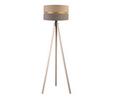 - Stojací lampa DUO 1xE27/60W/230V pr. 44 cm béžová/šedá/béžová