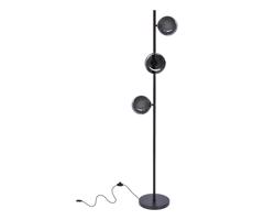 Stojací lampa KAMA 3xG9/28W/230V černá/kouřová černá
