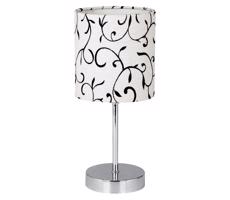 Stolní lampa EMILY 1xE14/40W/230V bílá/lesklý chrom