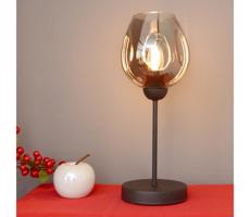 Stolní lampa LILI 1xE27/15W/230V černá/šedá