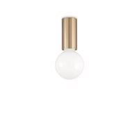 Stropní a nástěnné přisazené svítidlo Ideal Lux Petit PL1 Ottone Satinato 233031 E27 1x60W IP20 mosazné