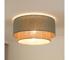 - Stropní svítidlo BOHO 1xE27/15W/230V pr. 45 cm zelená/hnědá