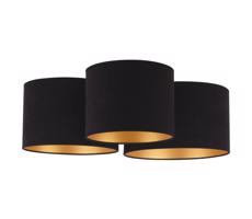 - Stropní svítidlo ROLLER TRIO 3xE27/60W/230V černá/zlatá