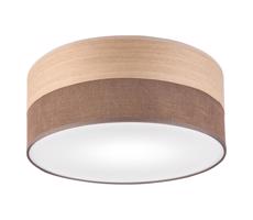 Stropní svítidlo SIRJA WOOD 1xE27/15W/230V pr. 35 cm hnědá/dub