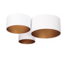 Stropní svítidlo SPACE 3xE27/60W/230V bílá/zlatá