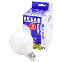 Tesla - LED žárovka GLOBE E27, 15W, 230V, 1450lm, 25 000 hod, 3000K teplá bílá, 270st. Teplá bílá