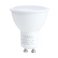 TESLA - LED žárovka GU10, 7W, 230V, 560lm, 25 000h, 3000K teplá bílá, 100st. stmívatelná GU100730-6D Teplá bílá