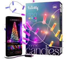 Twinkly Twinkly TWKC100RGB-T - LED RGB Stmívatelný vánoční řetěz 100xLED 8 m USB Wi-Fi