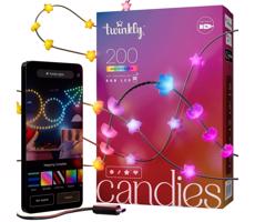 Twinkly Twinkly TWKS200RGB-G - LED RGB Stmívatelný vánoční řetěz 200xLED 14 m USB Wi-Fi